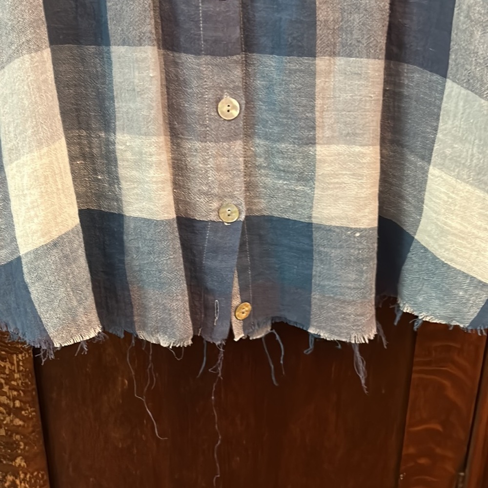 Match Point Linen Blend Top View 6